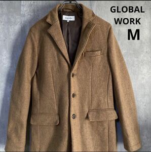 グローバルワーク　GLOBAL WORK コート　茶　M ポリエステル65%