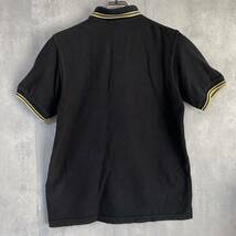 フレッドペリー　FRED PERRY ポロシャツ　黒　M 綿100%_画像8