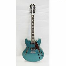 Th521621 ディアンジェリコ エレキギター Premier DC Ocean Turquoise オーシャン・ターコイズ DAPDCOTCSCB D'Angelico 美品・中古_画像2