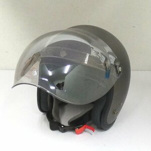 Dz784791 山城 ジェットヘルメット YH-001 Mサイズ 57~58cm グレー 中古