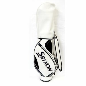 Th951351 スリクソン キャディバッグ DUNLOP ダンロップ C-S076G ホワイト×ブラック SRIXON 美品・中古