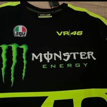 送料無料！●新品●YAMAHA VR46 バレンティーノロッシ モンスターエナジー Tシャツ_画像4