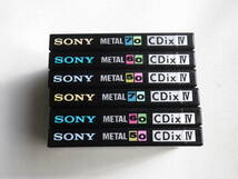 ●未開封カセットテープ SONY メタルポジション ６本セット CDix IV METAL 50×２本,60×2本,70×2本 未使用品_画像4
