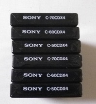 ●未開封カセットテープ　SONY メタルポジション　６本セット　CDix IV METAL 50×２本,60×2本,70×2本　未使用品_画像6