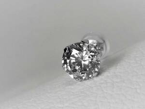 ◆高品質の輝き◆　　1.18ct プラチナ900製【高品位＊Pt900】ダイヤモンドピアス【片方】　　◆シンプルな定番人気の6本爪◆