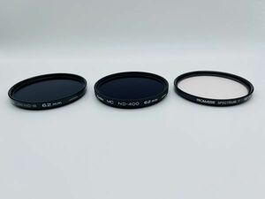 Kenko PRO ND-8 62mm / Kenko MC ND-400 62mm / PROMASTER　SPECTRUM 7 MC 1A 62mm