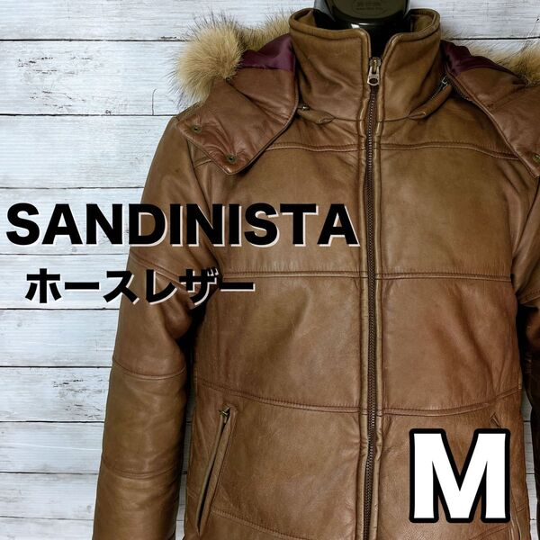 【Vintage】 SANDINISTA / サンディニスタ ホースレザー M ヴィンテージ 馬革 貴重 レザージャケット