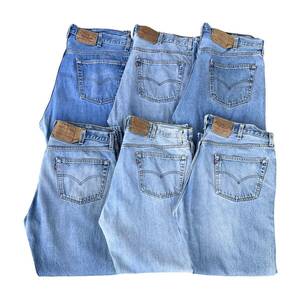 ≪6本SET売り≫ 90s vintage Levis 501 デニムパンツ まとめ売り 古着卸 ビッグサイズ USA製 アメリカ製 W42