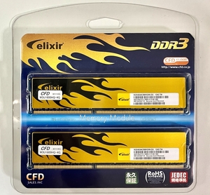 動作確認済 CFD elixir DDR3 PC3 12800 4GB 2枚組 8GB W3U1600HQ-4G