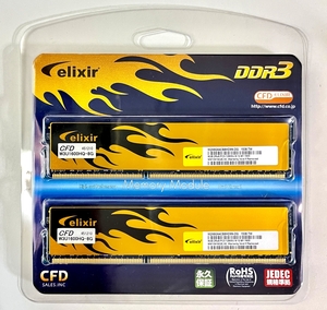 動作確認済 CFD elixir DDR3 PC3 12800 8GB 2枚組 16GB W3U1600HQ-8G