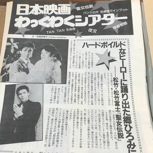 郷ひろみ、菊池桃子、高倉健、チェッカーズ、原田知世【聖女伝説、パンツの穴、夜叉、TANTANたぬき、早春物語】説明参照BKHYSR999