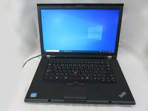 ※訳あり Lenovo/レノボ ThinkPad T530 ノートパソコン 15インチ SSD:250GB メモリ16GB Win10Pro 第3世代Corei7 中古