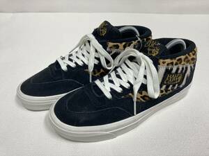 VANS 激レア!! HALF CAB Anaheim Factory Collection 黒 ゼブラ レオパード US8 (26cm) アメリカ企画限定!! バンズ ハーフキャブ