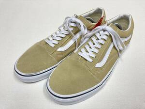 VANS OLD SKOOL ベージュ スエード キャンバス 白ライン US11.5 (29.5cm) オールドスクール バンズ アメリカ企画限定!!