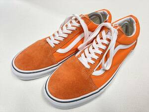 VANS OLD SKOOL オレンジ スエード キャンバス 白ライン US9.5 (27.5cm) バンズ オールドスクール アメリカ企画限定!!