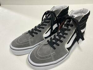 VANS 激レア!! SK-8 Hi Bolt グレー スエード 黒 白 サンダー US9.5 (27.5cm) アメリカ企画限定!! バンズ ハイトップ usa