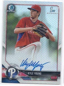 2018 Bowman Chrome Kyle Young Auto Refractor /499