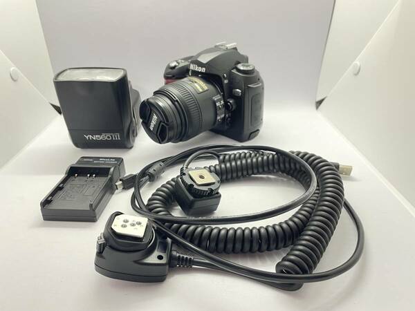 Nikon D70 AF-S 40mm F2.8 YONGNUO YN560 III Speedlight CFカード(SDに変換) 互換バッテリー カメラシューコード 互換バッテリー 