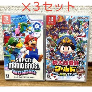 Nintendo Switch スーパーマリオブラザーズワンダー 桃太郎電鉄ワールド ６本セット
