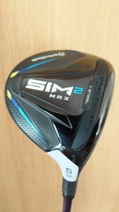 コース未使用 テーラーメイド SIM2 MAX フェアウェイウッド 5W 18° TENSEI BLUE TM50 S ヘッドカバー付 保証書あり 保証期間2024年9月迄