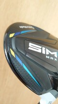 コース未使用 テーラーメイド SIM2 MAX フェアウェイウッド 5W 18° TENSEI BLUE TM50 S ヘッドカバー付 保証書あり 保証期間2024年9月迄_画像3