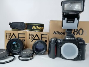 Nikon ニコン F80S AF NIKKOR 50mm f/1.4 D 20mm f/2.8 D SPEEDLIGHT SB-50DX　富31