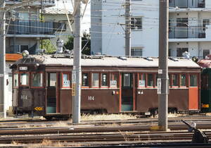 ◆◆ 【写真1枚】 阪堺電軌　モ164　あびこ道車庫　①　KGサイズ ◆◆