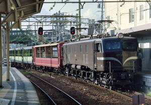 ◆◆ 【写真1枚】 飯田線　EF58 122 + トロッコ列車　①　KGサイズ　◆◆