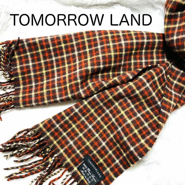 美品 TOMORROW LAND トゥモローランド100%ラマウールマフラー