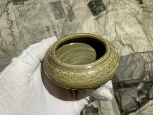 唐物 戦国時代？　青磁 緑釉 　壺　時代物　中国美術　骨董品 唐物 染付