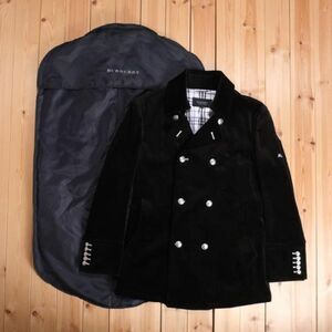 お買い得◆BURBERRY BLACK LABEL◆バーバリーブラックレーベル◆メンズ　男性用　ベロア風コート　[M] ブラック br07015236