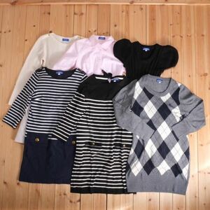 ★BURBERRY BLUE LABEL◆バーバリーブルーレーベル◆レディース　女性　ワンピース　長袖＆半袖ニット おまとめ６点セット[38] br07016564