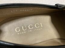 GUCCI グッチ ビットローファー レザーシューズ ローファー ITALY製 黒 7.5 D イタリア製 BLK_画像9