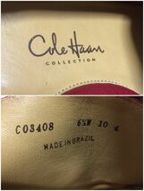 cole haan コールハーン ドライビングシューズ レッド 赤 レザー スリッポン 6.5 W 10 /fgk_画像6