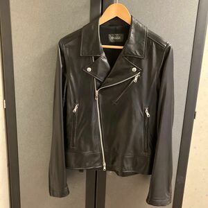 UNITED ARROWS アローズ　レザー　ライダース　ダブル　ブラック　羊革　新品