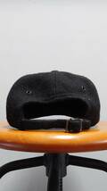 Vintage KANGOL USA製 ウール ベースボール キャップ ブラック ロゴ アジャスター付き 帽子_画像3