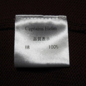定価18,700円 キャプテンズ ヘルム CAPTAINS HELM PIGMENT COTTON CARDIGAN ピグメント 加工 コットン カーディガンの画像6