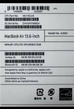 M2チップ搭載 MacBook AIR 13.6インチ　ミッドナイト_画像3