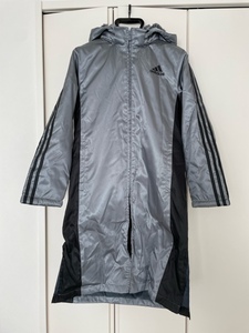 ★新品/未使用★アディダス★adidas★ベンチコート★裏ボア★極暖★150★サッカー★フットサル★部活★人気★練習着★防寒★ルース