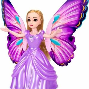 人形 ドール 女の子 おもちゃ バービー 電動 天使人形 仙女 音楽ボックス 飾り 音楽