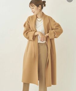 ＊美品＊plage 160Sショールカラーベルテッドコート◆ 