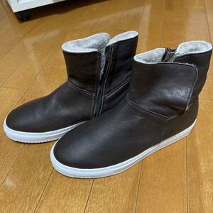 正規品 新品 未使用 stefano gamba boots ボア ブーツ ムートン ブラウン イタリア製 本革