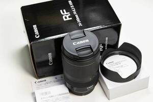 美品 Canon RF24-240mm F4-6.3 IS USM 防湿庫保管 純正レンズフード 元箱 RF24-240ISUSM キャノン