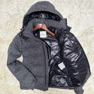 【大人気品/極美品】MONCLER モンクレール ダウンジャケット MONTGENEVRE モンジュネーブル ツイード ウール 113 