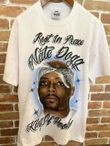 NATE DOGG tシャツ L g-rap gangsta rap 2pac dr dre snoop dogg pound rap tee lowrider_画像1