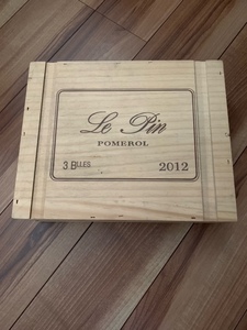 ◆希少レア入手困難◆ワイン木箱＆蓋付き【3本用】◆Chateau Le Pin２０１２◆シャトー・ル・パン★★★★★★★★★★★★★★★★★★★