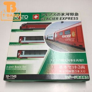 1円〜 ジャンク KATO Nゲージ 10-1145 アルプスの氷河特急 GLACIER EXPRESS 基本セット3両