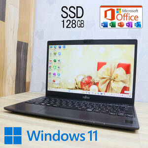 ★中古PC M.2 SSD128GB★LIFEBOOK C07009 Webカメラ Celeron 3865U Win11 Microsoft Office 2019 Home&Business 中古品 ノートPC★P62280