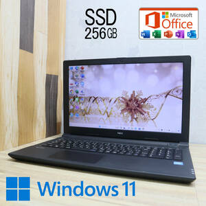 ★中古PC 新品SSD256GB★VK16EE-U Webカメラ Celeron 3855U Win11 Microsoft Office 2019 Home&Business 中古品 ノートPC★P62232