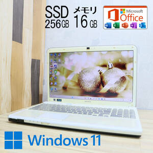 ★中古PC 高性能i5！新品SSD256GB メモリ16GB★VPCCB49FJ Core i5-2450M Blu-ray Webカメラ Win11 MS Office 中古品 ノートPC★P61123